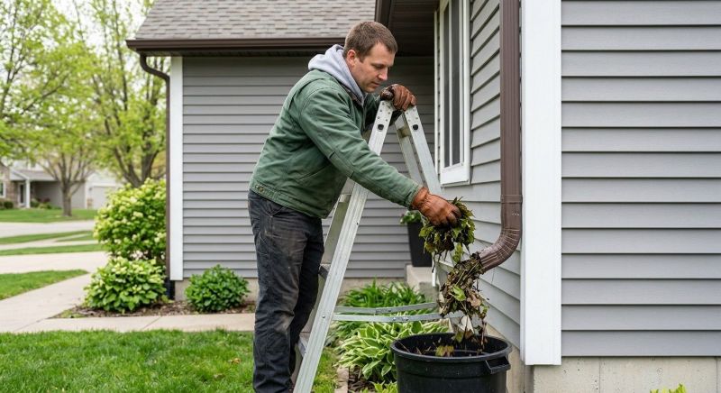 Downspout Snaking in Fredericksburg, VA