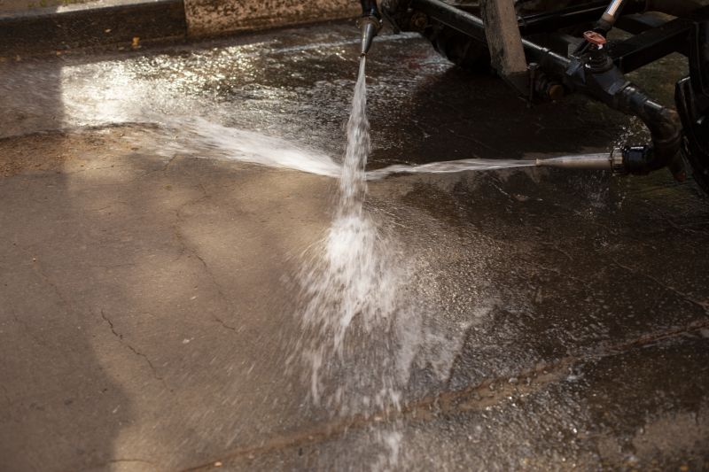 Asphalt Powerwashing detail