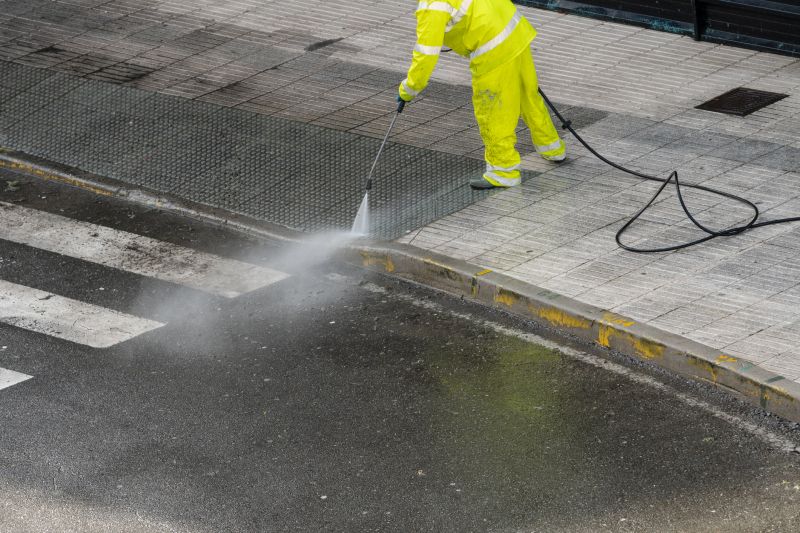 Asphalt Powerwashing detail